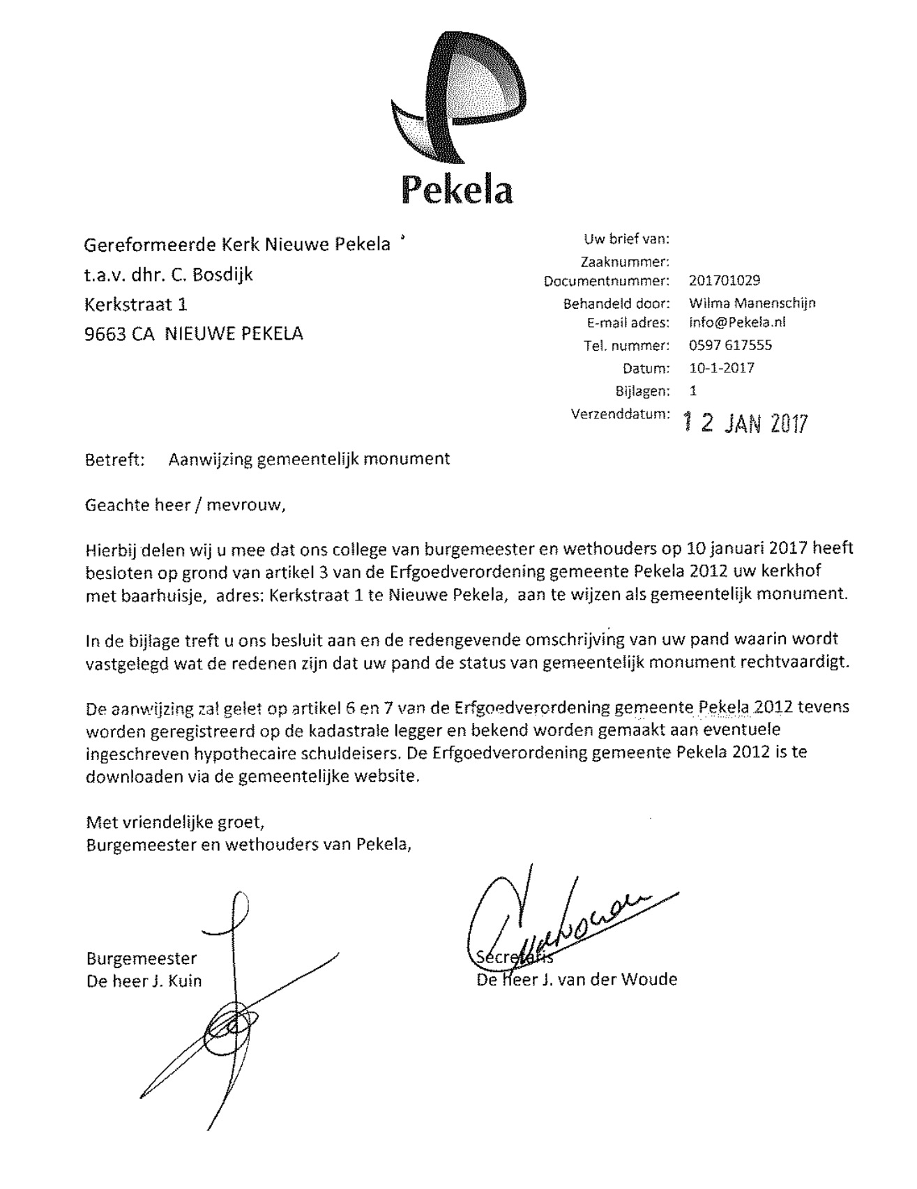 Bijgevoegd brief en bij download PDF ziet u de omschrijving die hier